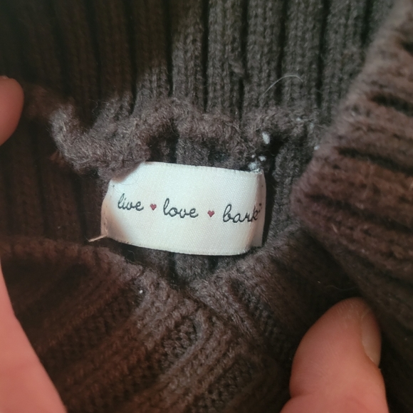 Live Love Bark Small Dog Sweater - Picture 3 of 9